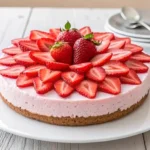 No Bake Strawberry Cheesecake