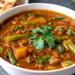 Savory Nigerian okra soup served in a bowl with traditional sides
