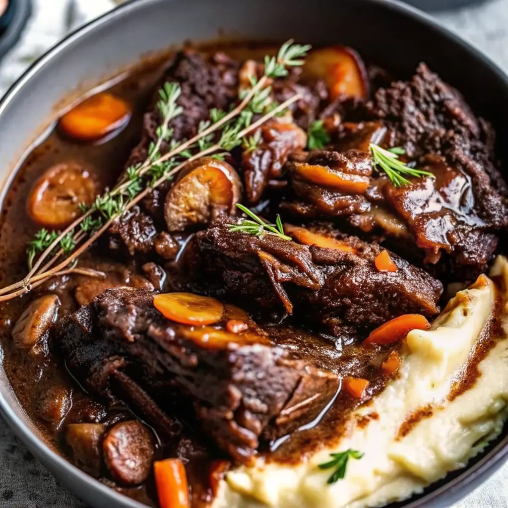 Tender Pot Roast with Mashed Potatoes