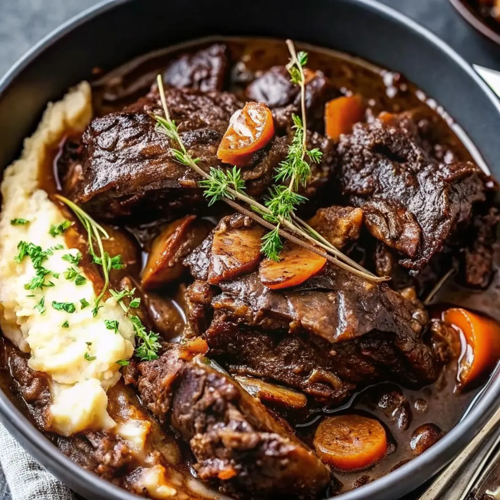 Tender Pot Roast with Mashed Potatoes