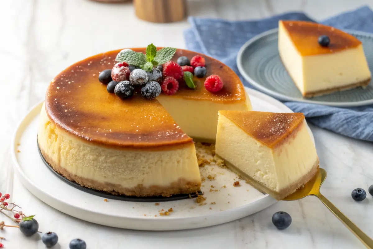 Ultimate torta flan cremosa with smooth custard and cake layers