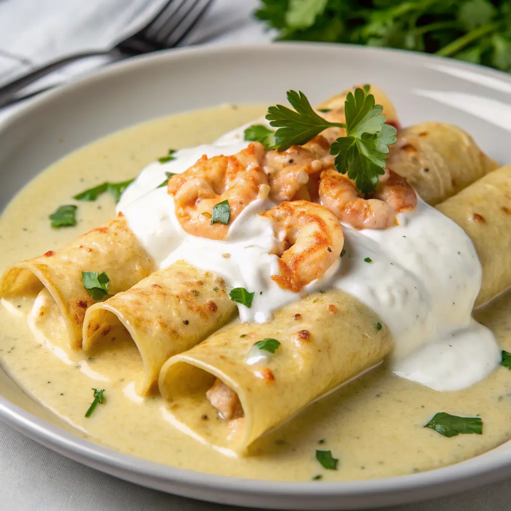 Creamy Shrimp Enchiladas Recipe