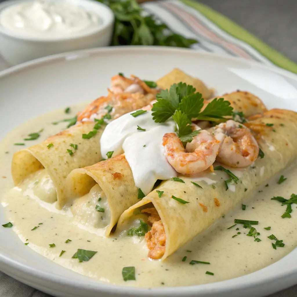 Creamy Shrimp Enchiladas Recipe
