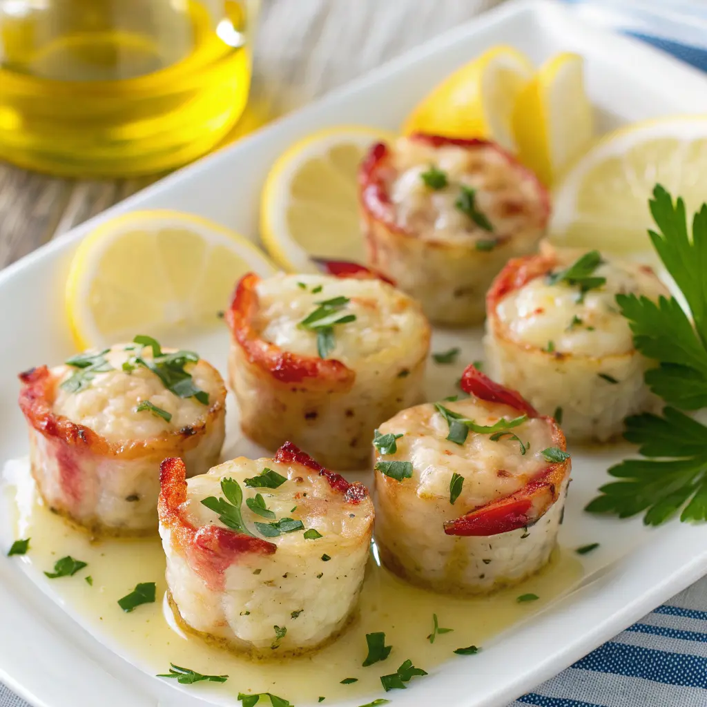 Garlic butter lobster bites Recipe served in a skillet