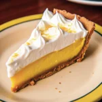 Sunshine lemon cream pie with creamy filling and golden crust