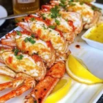 Crispy garlic butter crab clusters with lemon and parsley