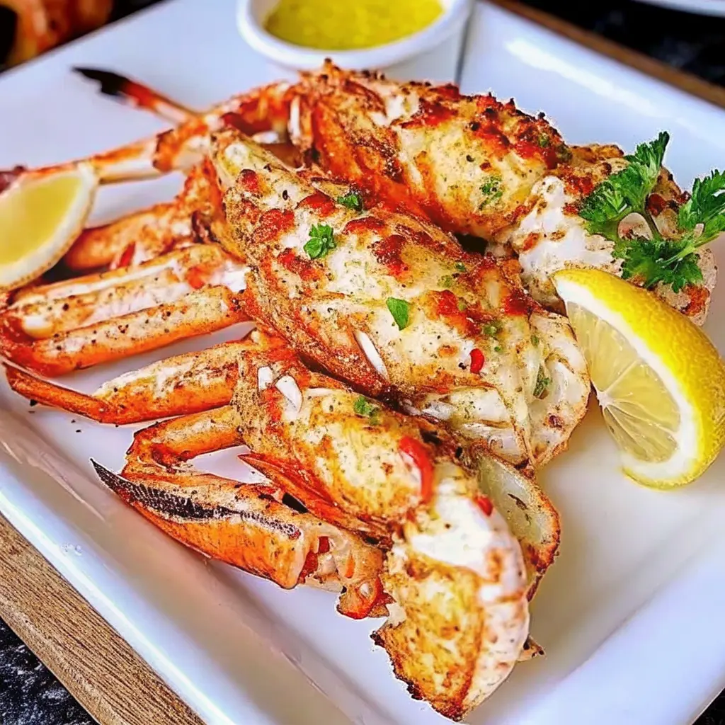 Crispy Garlic Butter Crab Clusters