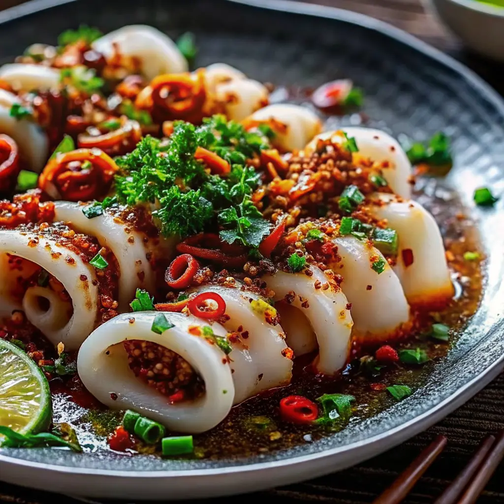 Grilled Garlic Chili Squid