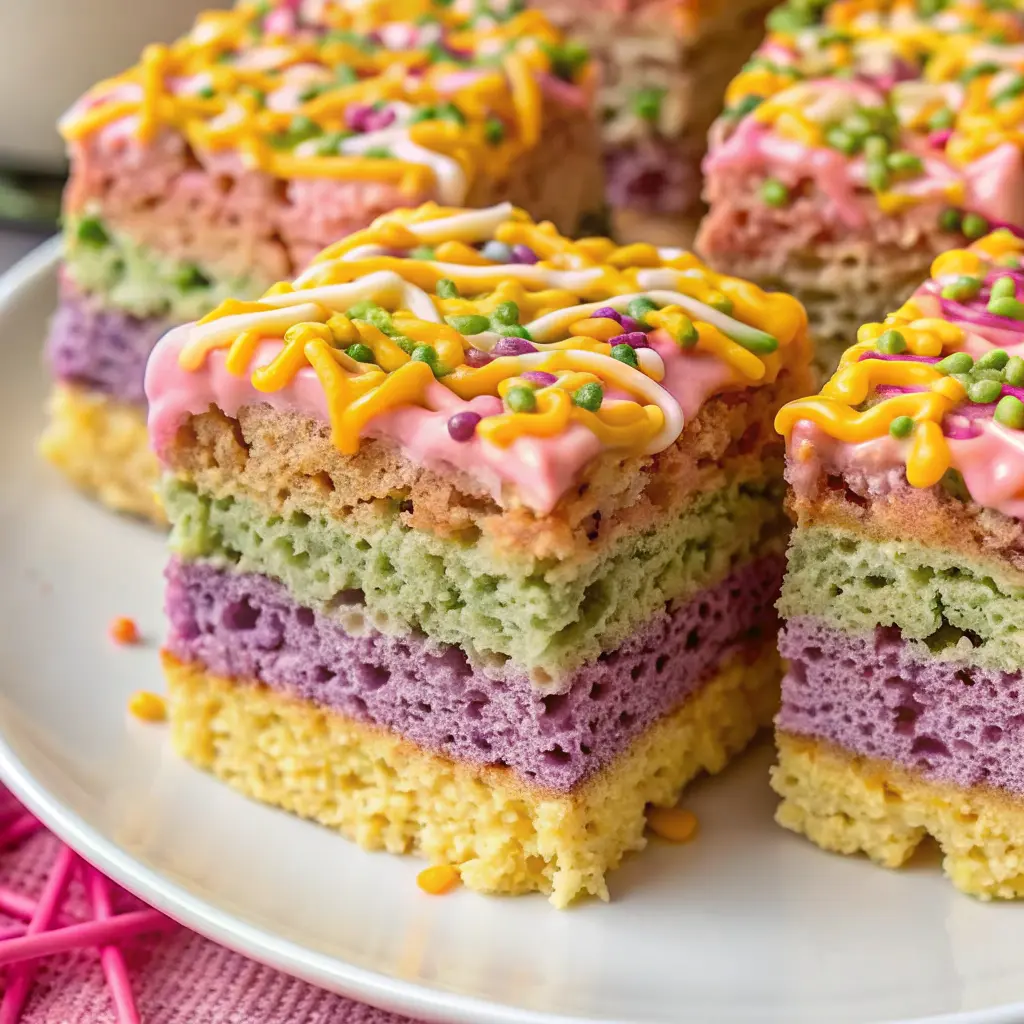 Pastel Chocolate Rice Krispies Bars