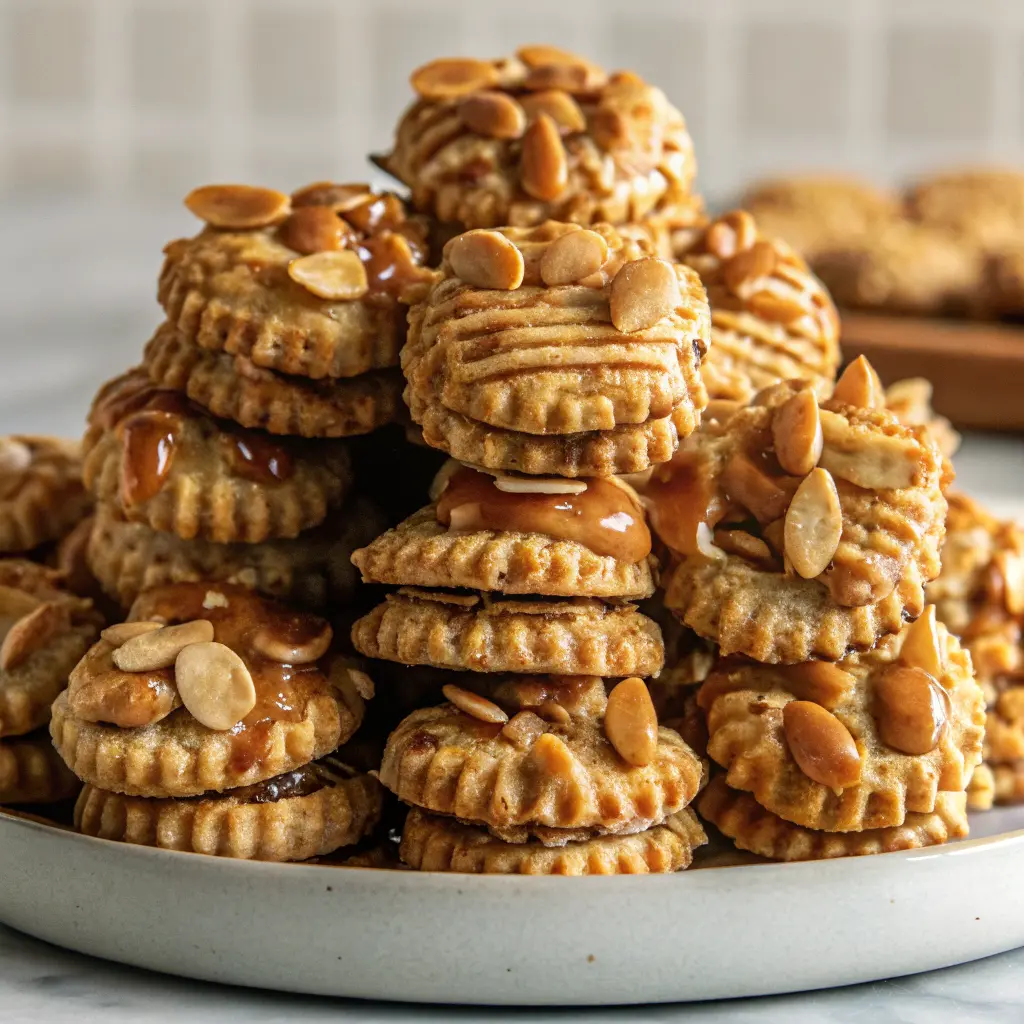 Ritz Cracker Caramel Peanut Clusters