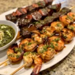 Surf and Turf Skewers with Chimichurri