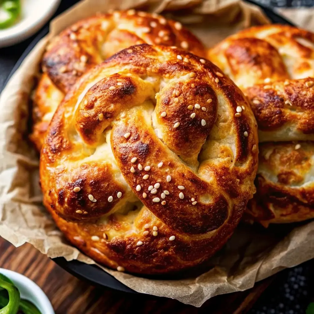 Spicy Cheddar & Monterey Jack Jalapeño Soft Pretzels