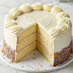 Vanilla Cake With Buttercream Frosting