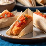 vegan jackfruit tamales recipe wrapped in corn husks