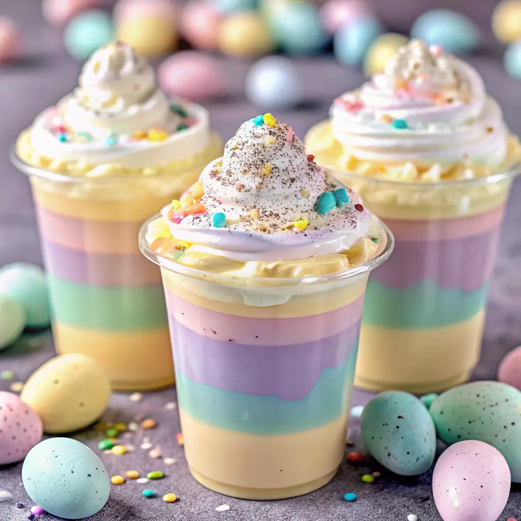 Creamy Easter Jello Parfaits