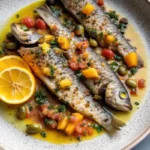 Zesty Branzino with Citrus Olive Salsa