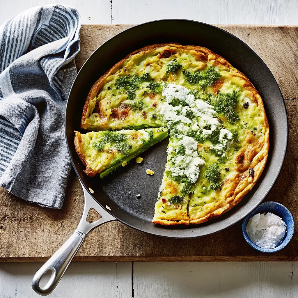 Broad Bean and Feta Frittata