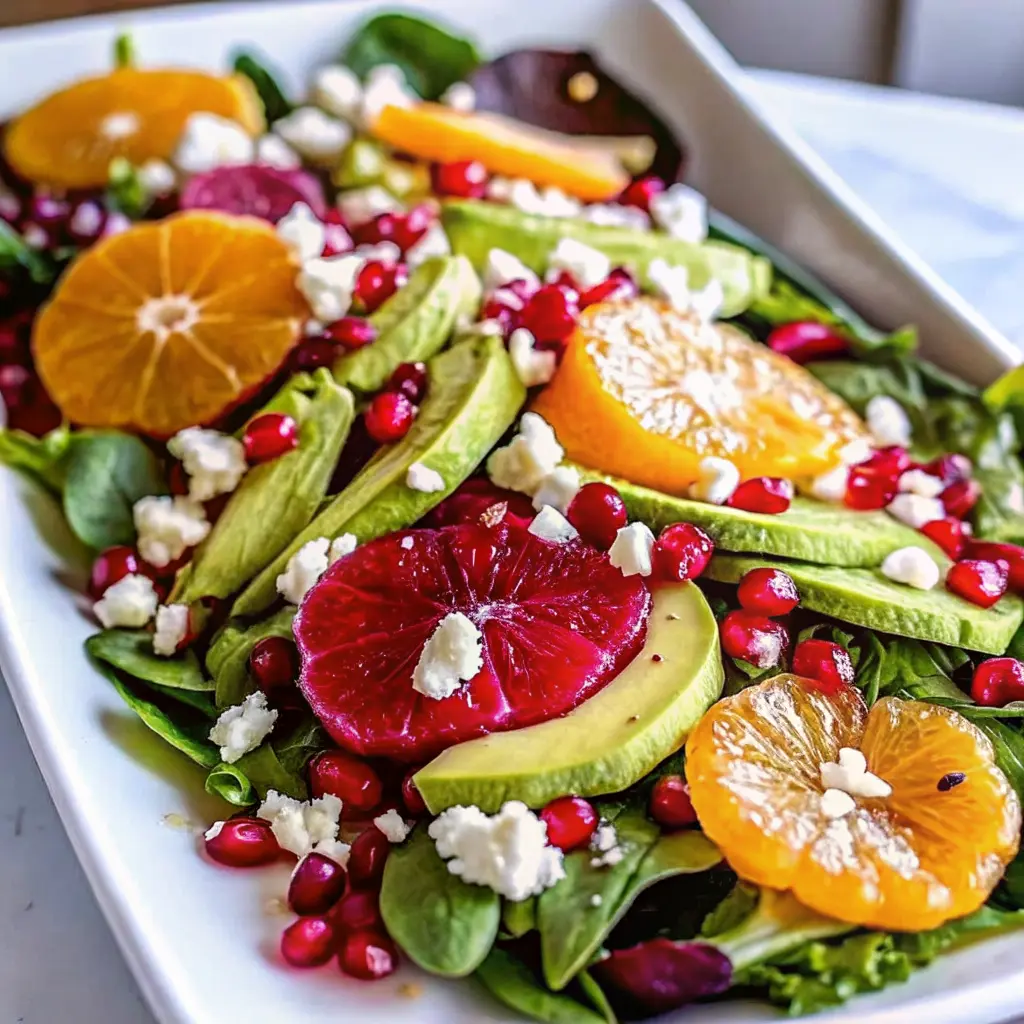 Citrus Salad with Pomegranate, Avocado, and Feta