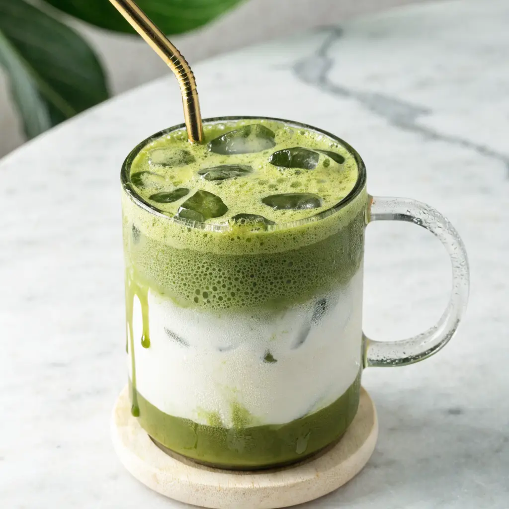 Iced Vanilla Matcha Cooler