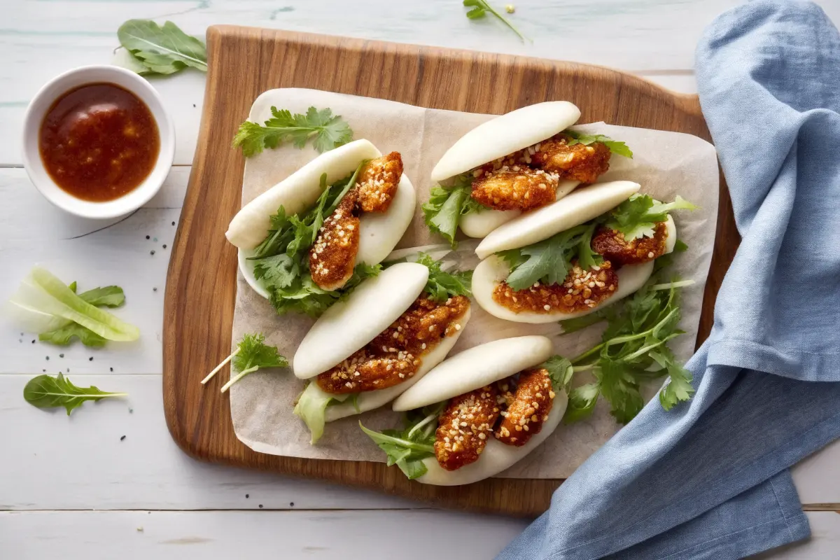 Quick Sticky Chicken Bao Recipe