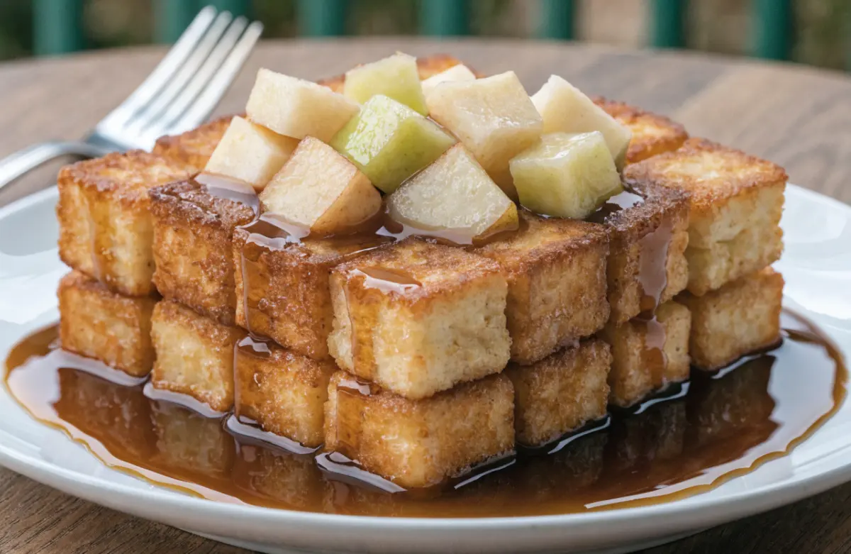 Apple Cinnamon French Toast Casserole baked with apples and cinnamon streusel topping
