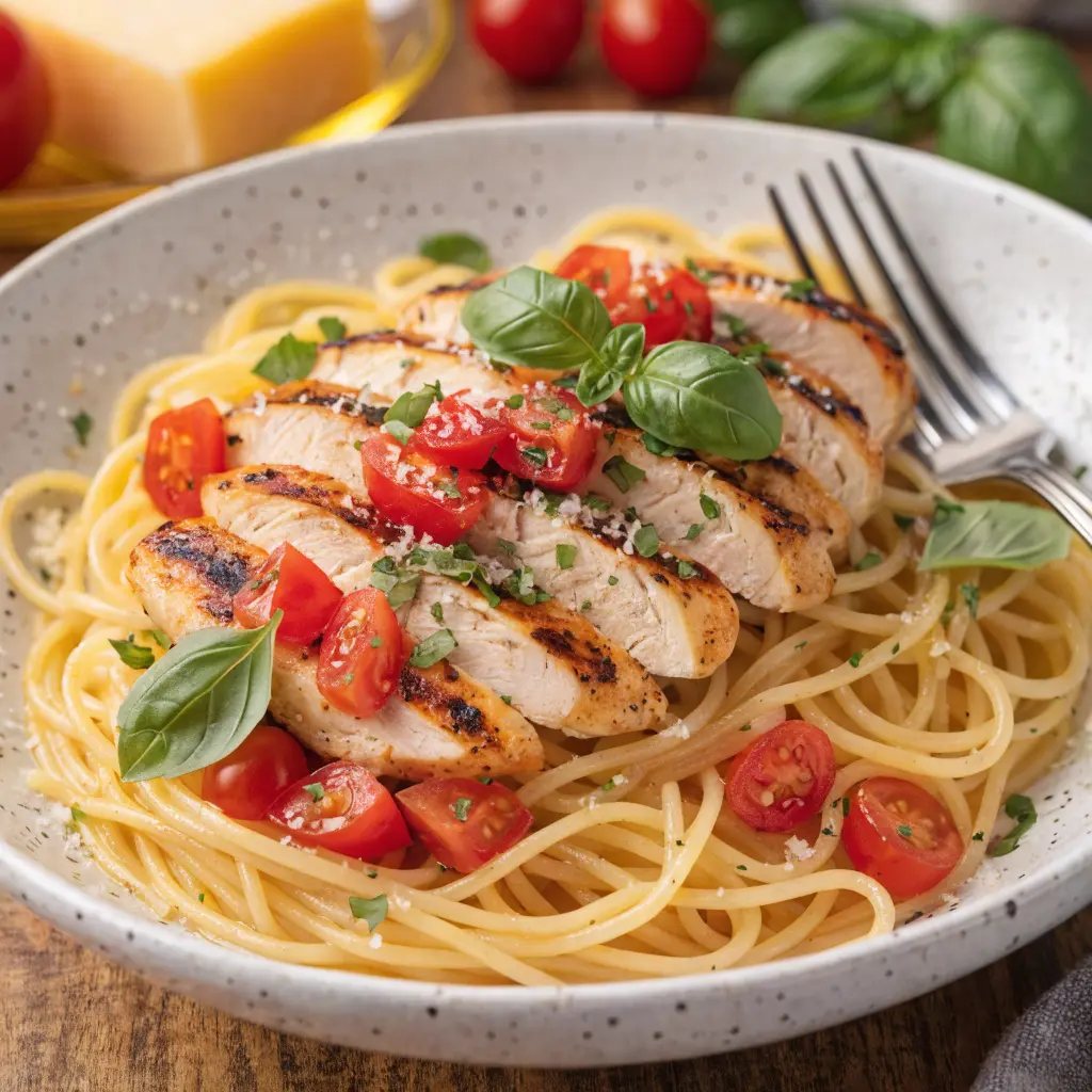 Bruschetta Chicken Pasta Recipe