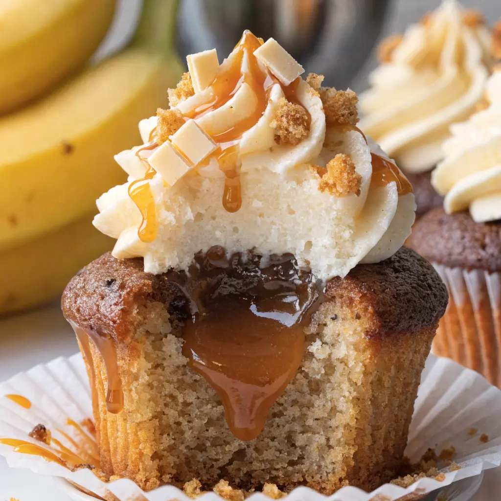 Decadent Banana Cupcakes