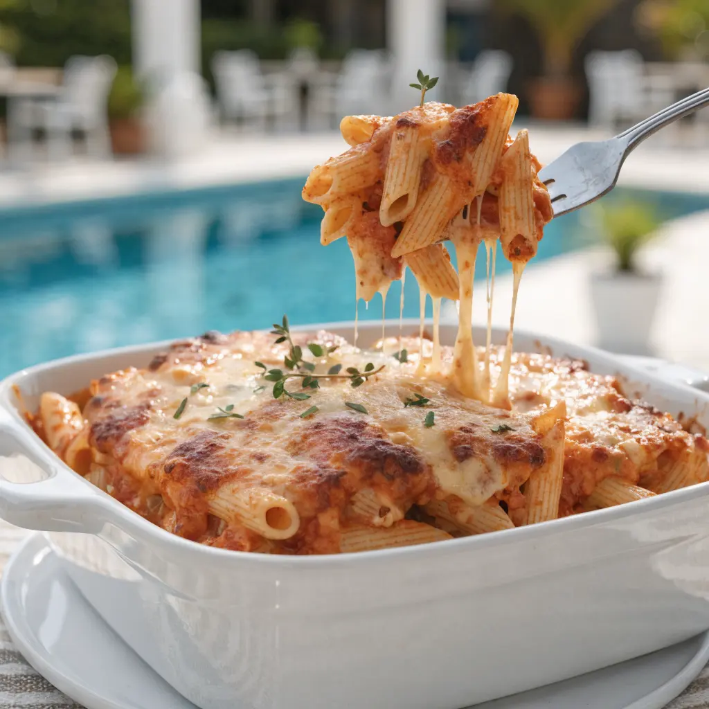 Healthy High Protein Cottage Cheese Baked Ziti