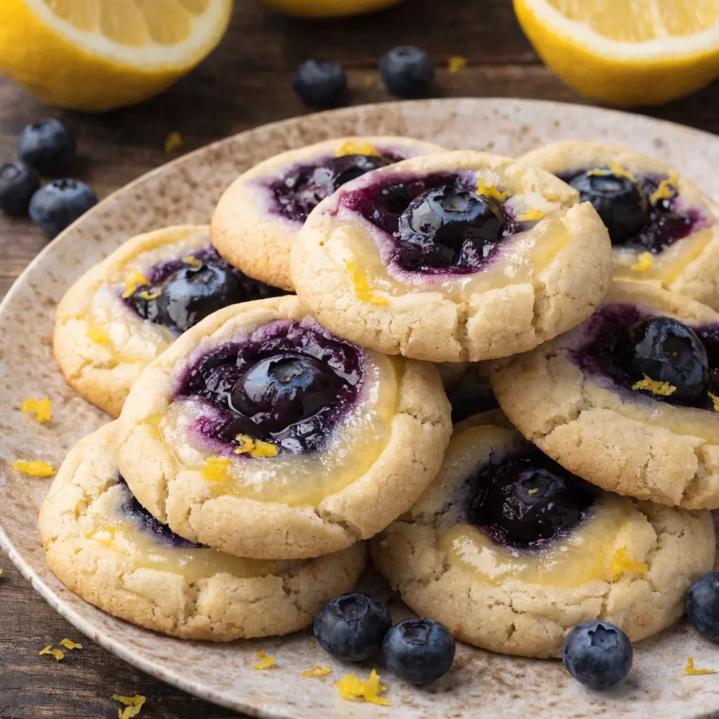 Lemon Blueberry Cheesecake Cookies