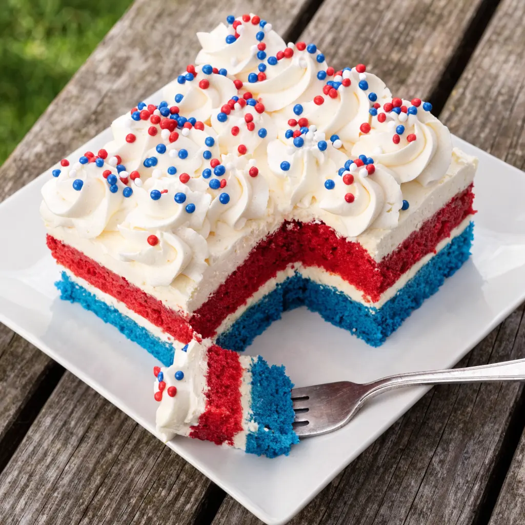Patriotic Poke Cake