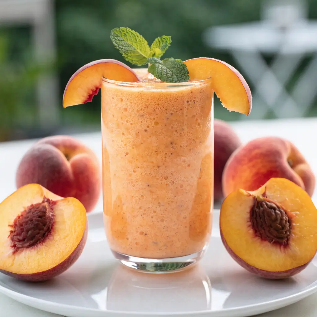 Peach Smoothie With Frozen Peaches