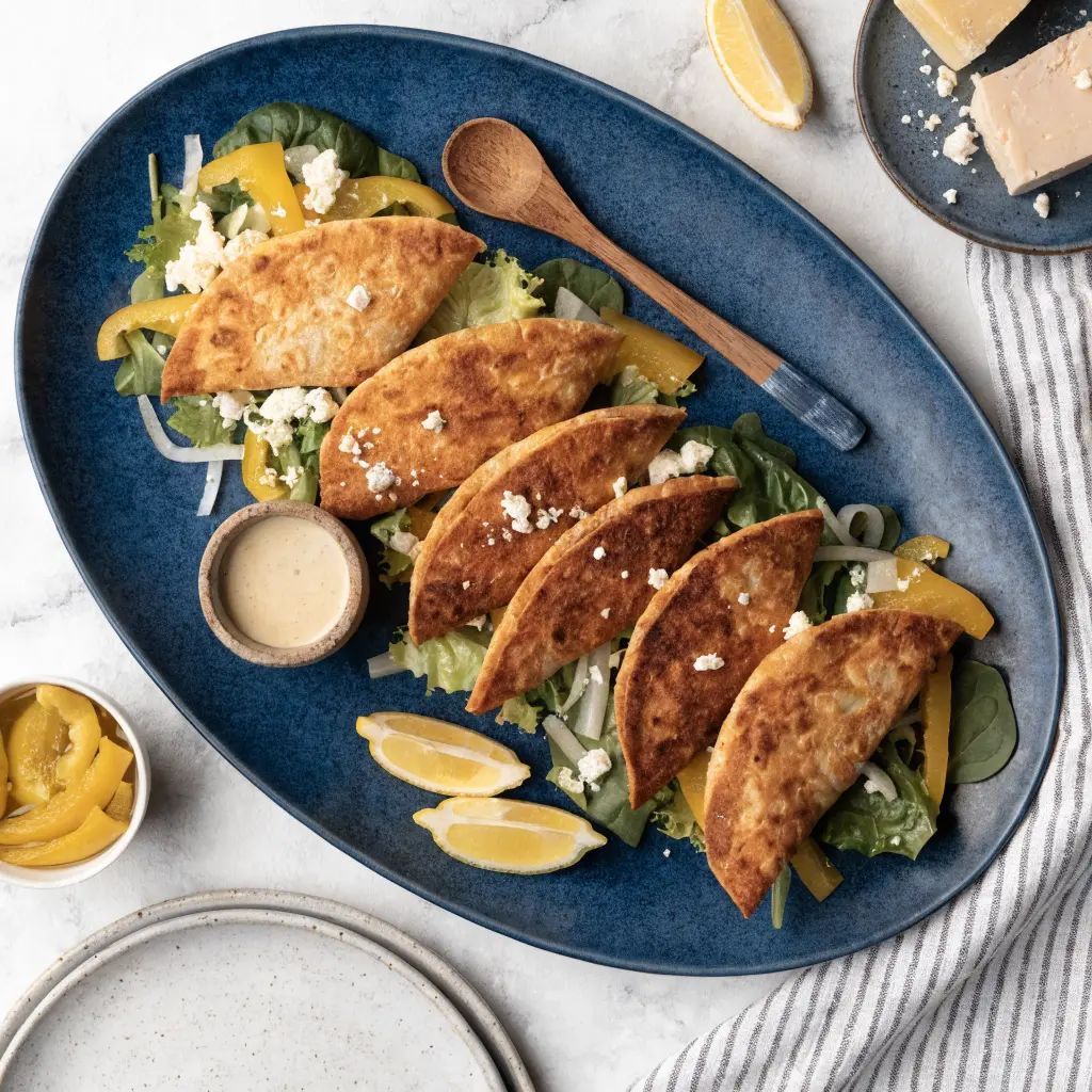 Chicken Caesar Smash Tacos