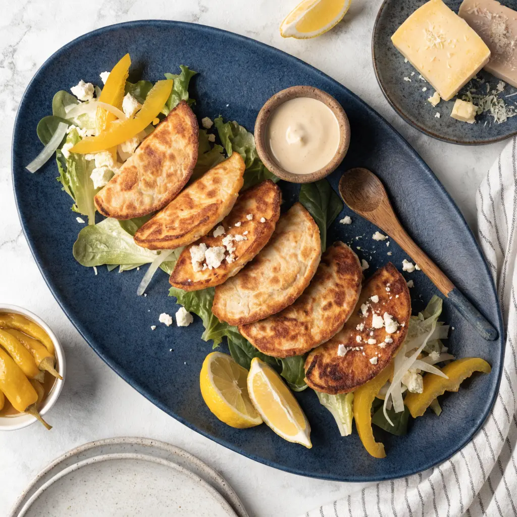 Chicken Caesar Smash Tacos
