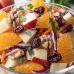 Crunchy Apple Carrot Salad in a serving bowl