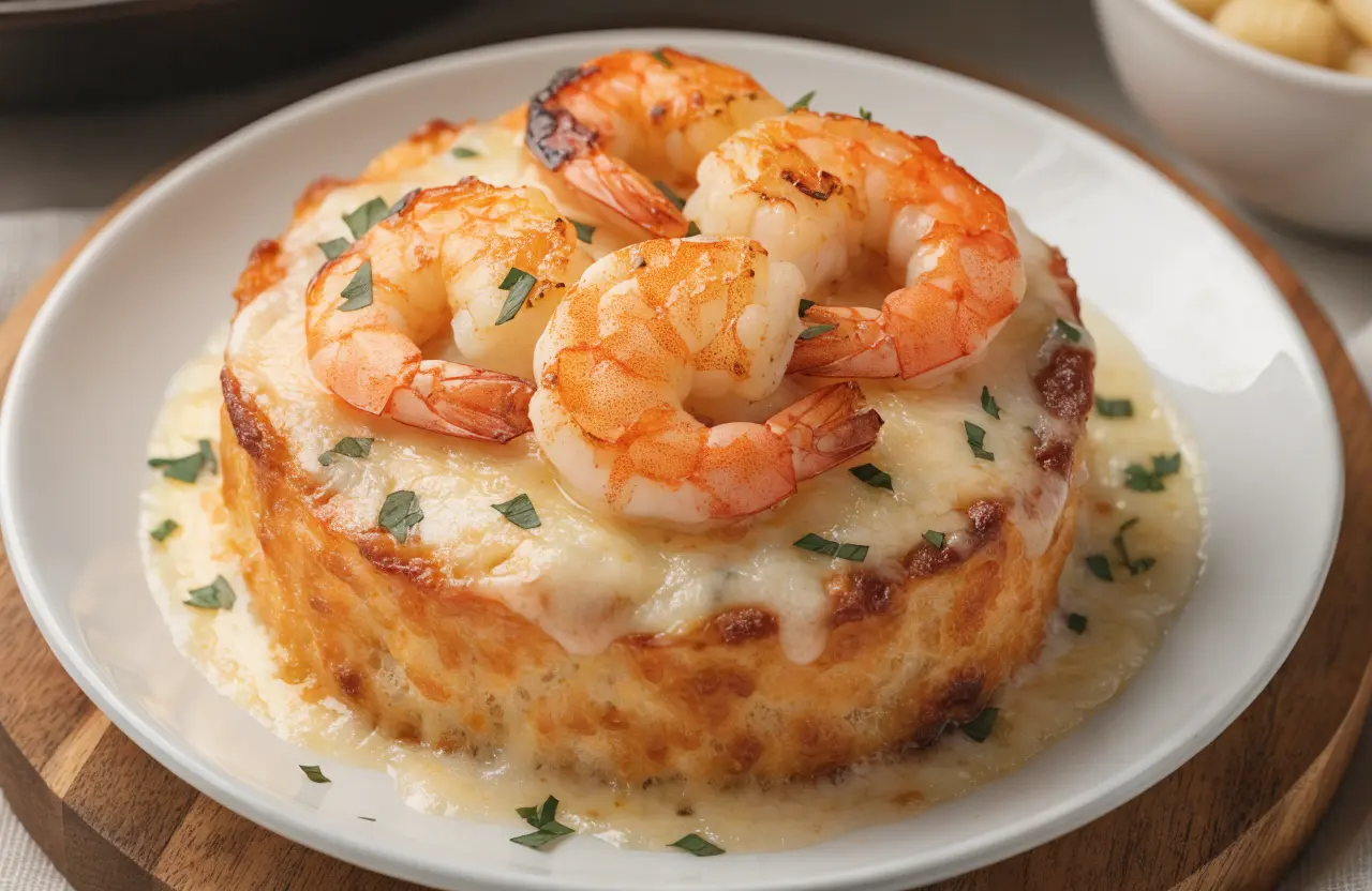 Gourmet Seafood Cassolette Recipe baked with shrimp, scallops, and creamy cheese sauce