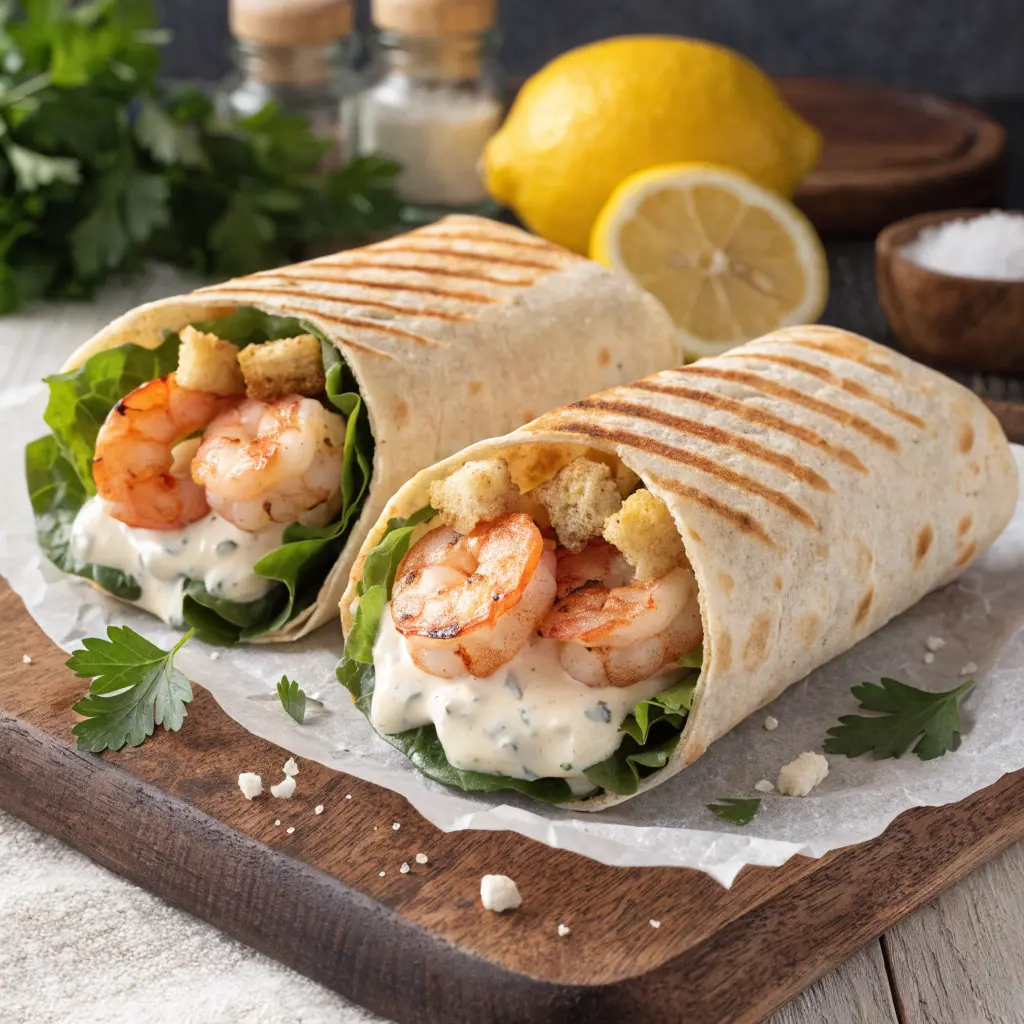 Grilled Shrimp Caesar Wraps Recipe