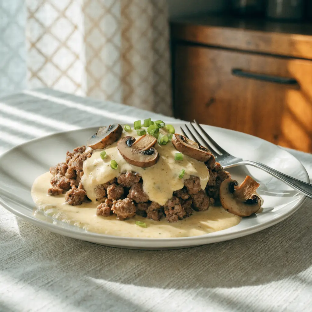 Hamburger Meat Stroganoff Recipe