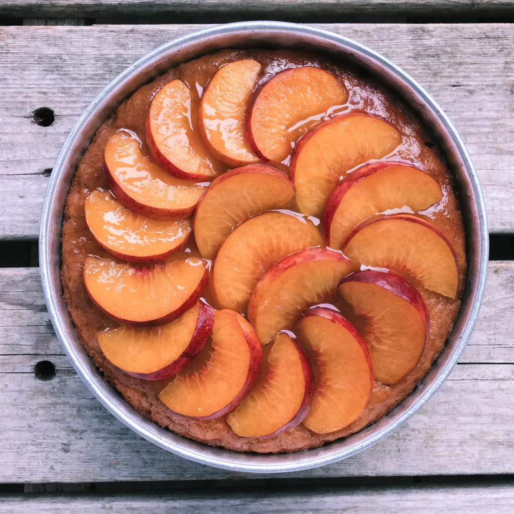 Nectarine Upside-Down Cake