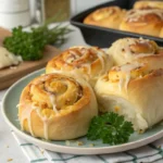 Cheese garlic rolls recipe with melted cheese and garlic butter