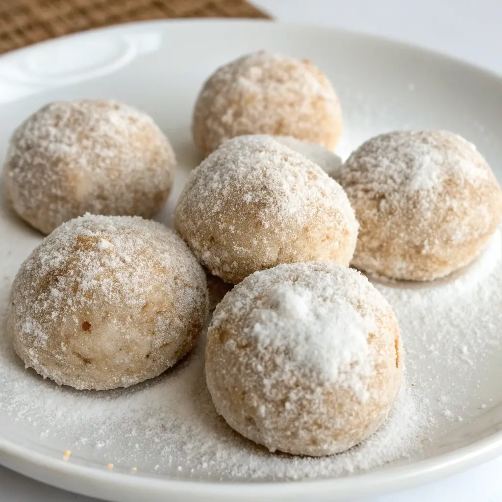 Cinnamon Sugar Snowball Cookies