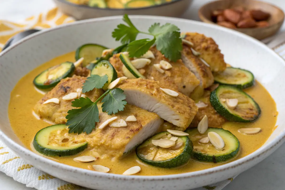 Coconut Chicken and Zucchini Curry