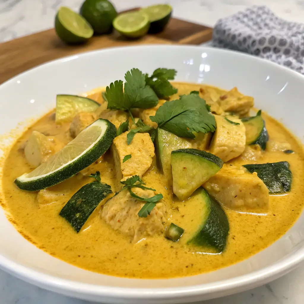 Coconut Chicken and Zucchini Curry