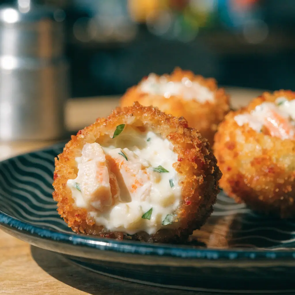 Golden and Crunchy Crab Bombs recipe