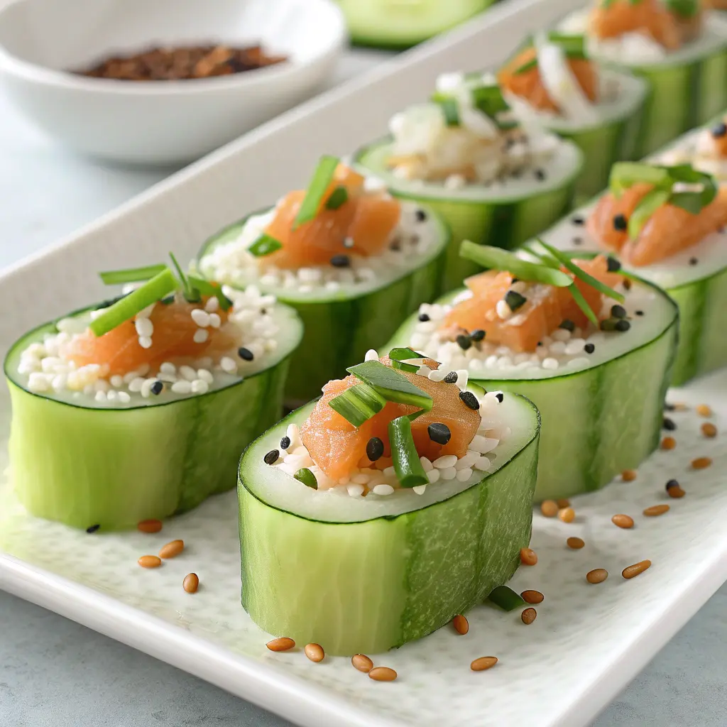Cucumber Sushi Rolls recipe