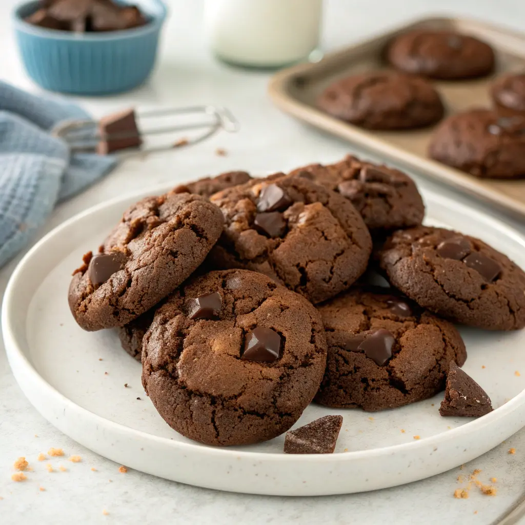 Fudgy Brownie Mix Cookies