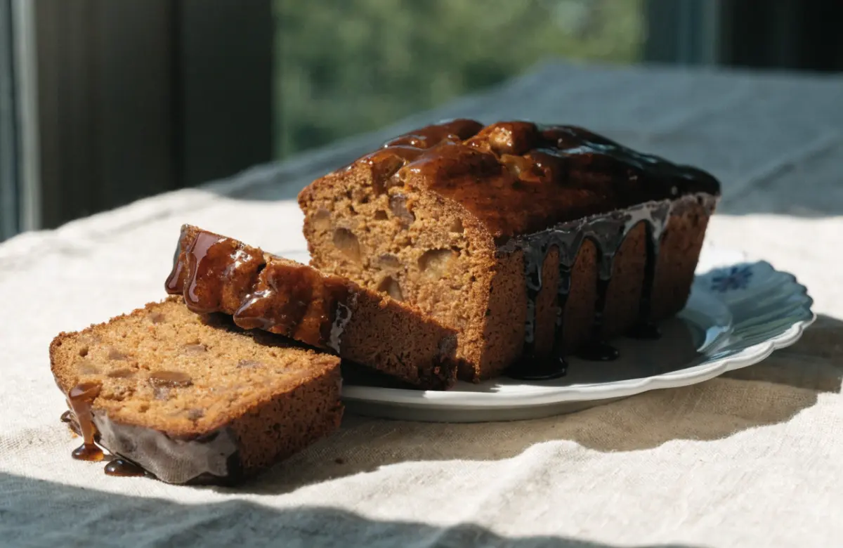 Sticky Treacle Apple Loaf Cake Recipe