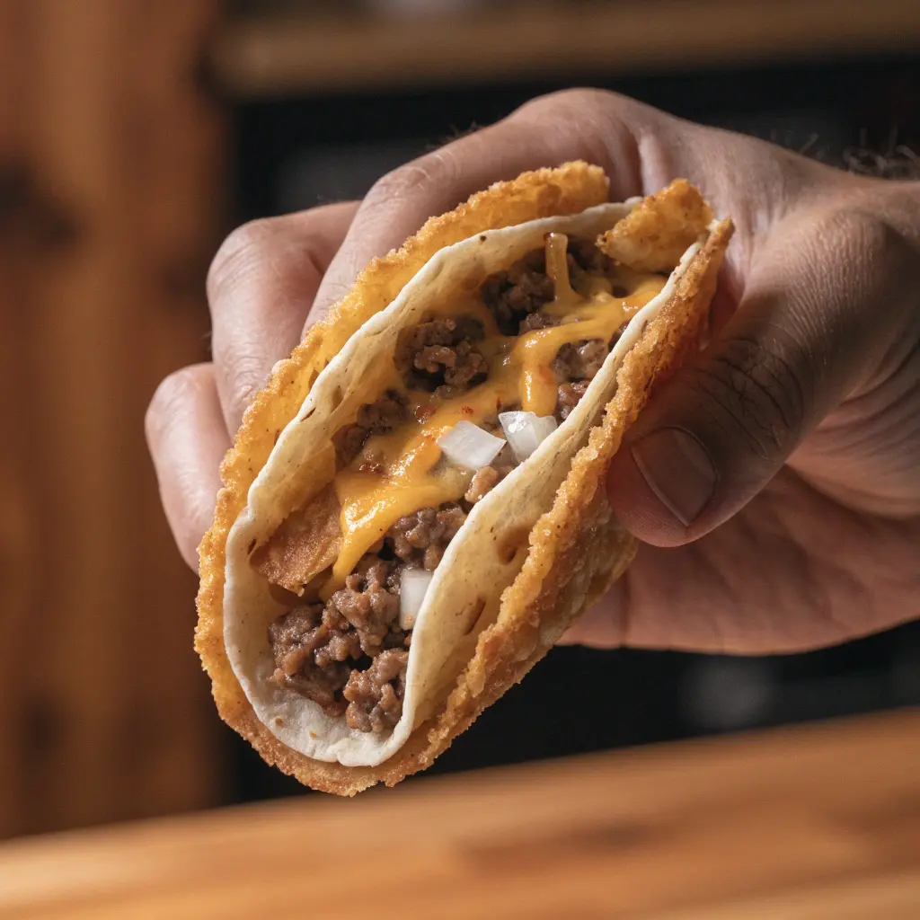 Homemade Cheesy Gordita Crunch Taco