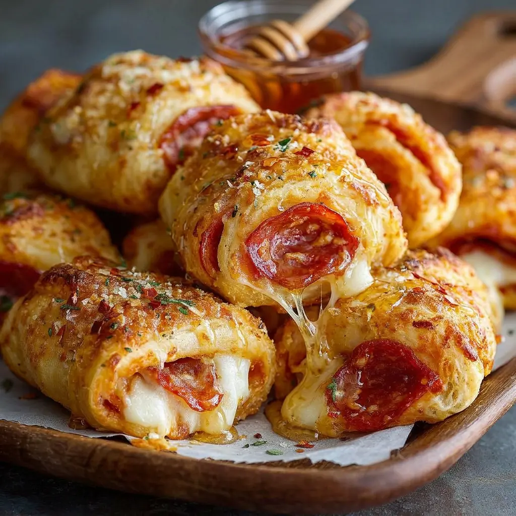 Hot Honey Pepperoni Pizza Rolls Recipe