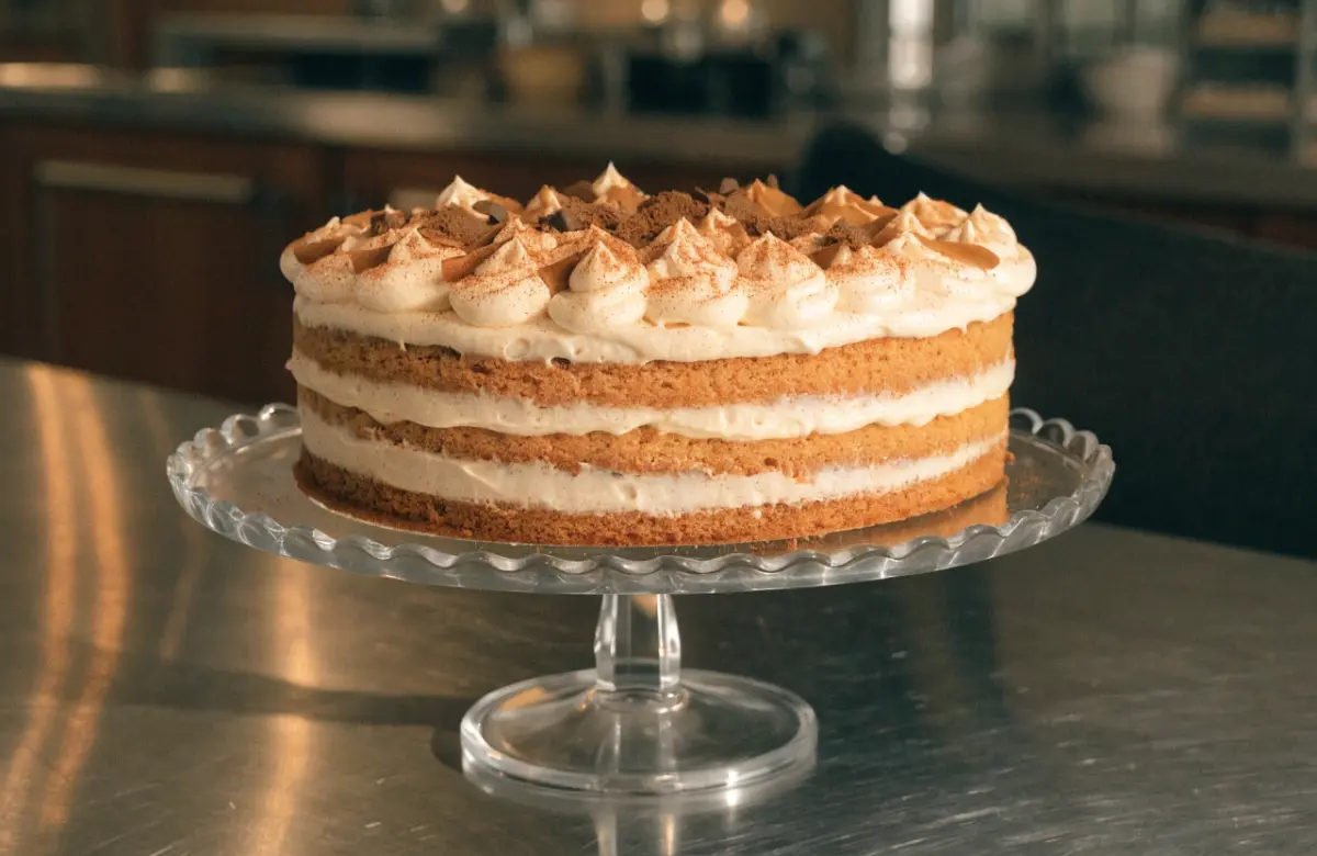 Pumpkin Spice Latte Cake Recipe with espresso frosting