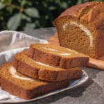 Sour Cream Pumpkin Bread loaf